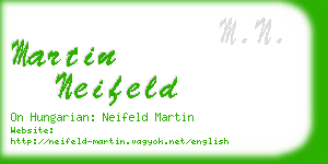 martin neifeld business card